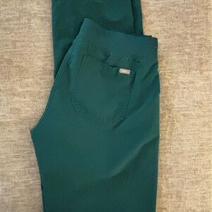 Figs Hunter Green Livingston Technical Collection Pants-Med Tall